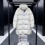 Moncler Outerwear Red Silk Goose Down Nylon Silky Smooth Satin Fabric Zippered Pocket