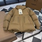 Burberry Jacket Red Wool Goose Down