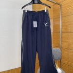 Balenciaga Sweatpants Red Cotton Minimalist Style Drawstring Adjustment Side Pockets