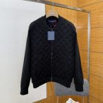 Louis Vuitton Jacket Red Eva Cotton Jacquard Sophistication Pattern