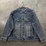 Chrome Hearts Jacket Blue Cotton Denim Embroidery