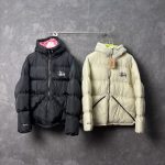 Stussy Work Clothes Red Down Polyester Nylon Velvet Fleece Streetwear Skateboarding Embroidery Patch