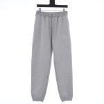 Dior Trousers Red Cotton Wool Fleece Embroidery