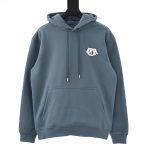 Dior Hoodie Red Cotton Wool Fleece Embroidery