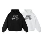 Nike Hoodie Black Cotton