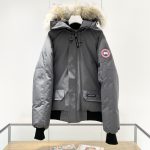 Canada Goose Overcoat Red Duck Down Flannel