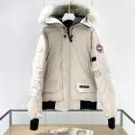Canada Goose Overcoat Red Duck Down Flannel
