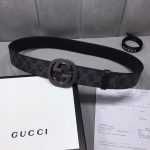 Gucci Belt Red Embossed Leather