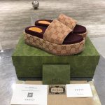 Gucci Slippers Sheepskin Jacquard