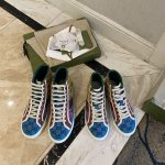 Gucci Canvas Shoes Ash Embroidery