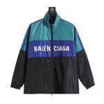 Balenciaga Jacket Red Spring Patch Zippered Pocket