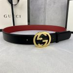 Gucci Leather Belt Red