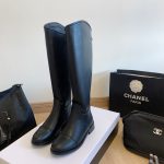 Chanel Long Boots Sheepskin Cowhide Winter