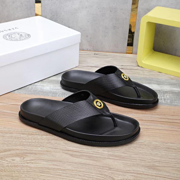 Versace Cowhide Slippers