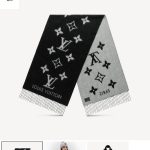 Louis Vuitton Shawl Black Winter