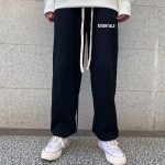 Fear Of God Casual Pants Ash Fleece Suitable For All Body Types Winter