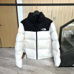 The North Face Down Jacket Red Duck Nylon Rock Climbing Spring Embroidery