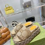 Gucci Slippers Sheepskin Jacquard