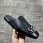 Balenciaga Slippers Ash Genuine Leather Cowhide