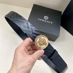 Versace Belt Embossed Leather