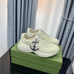 Gucci Dad Shoes Top-Grain Cowhide Sheepskin