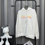 Celine Hoodie Red Cotton Pure