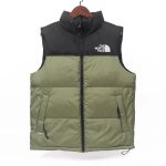 The North Face Vest Red Wool Down Embroidery
