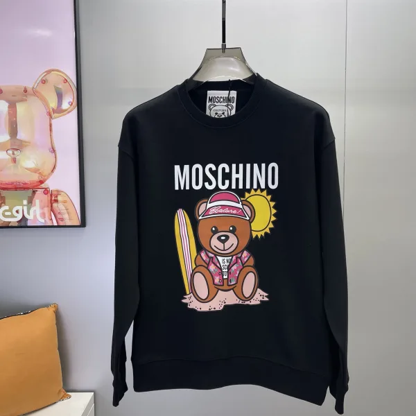 Moschino Hoodie Ash Cotton Pure Exquisite Tailoring