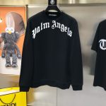 Palm Angels Hoodie Ash Cotton Pure Exquisite Tailoring