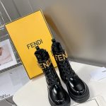 Fendi Dr. Martens Boots White Top-Grain Cowhide Rubber Winter