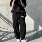 Balenciaga Casual Pants Red Cotton Suitable For All Body Types Spring Autumn