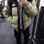 The North Face Cotton-Padded Coat Red Cotton Down Light Outdoor Winter Embroidery Patch