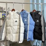 Adidas Cotton-Padded Coat Red Down Waterproof Design High-Quality Materials Winter