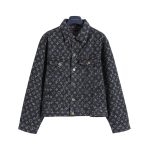 Louis Vuitton Jacket Red Jacquard Denim