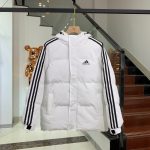 Adidas Cotton-Padded Coat Red Down Waterproof Design High-Quality Materials Winter