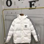 Adidas Cotton-Padded Coat Red Down Waterproof Design High-Quality Materials Winter