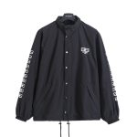 Balenciaga Jacket Red Cotton Zippered Pocket