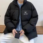 Archaeopteryx Cotton-Padded Coat Ash Cotton Xinjiang Down Street Retro Winter