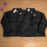 Carhartt Down Jacket Red Gore-Tex Cotton Fleece Woven Fabric Waterproof Membrane Three-Layer Composite Enhanced Comfort Winter Early Embroidery Zippered Pocket