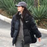 Nike Cotton-Padded Coat Red Down Exquisite Workmanship Winter