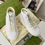 Gucci Sneakers Red Rubber Jacquard Slender Ankles
