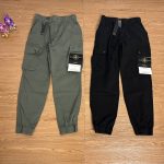 Stone Island Work Pants Green Exquisite Workmanship Street Style Spring Summer And