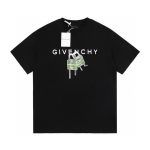 Givenchy Short-Sleeved T-Shirt Black Cotton Pure High-End Quality Spring Early