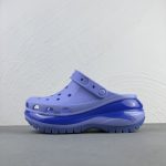 Crocs Sandals Purple Rubber Outsole Summer