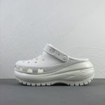 Crocs Sandals White Rubber Outsole Summer
