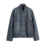 Louis Vuitton Jacket Red Twill Denim Patch
