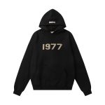 Fear Of God Hoodie Black Cotton Pure