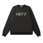Fear Of God Sweatshirt Black Cotton Pure Ribbed Fabric