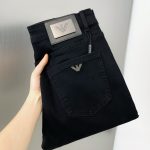 Armani Jeans Ash Eva Denim Enzyme Washing Leather Patch
