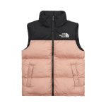 The North Face Vest Pink Down Nylon Spring Embroidery